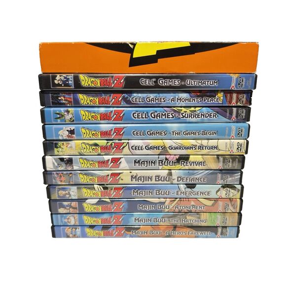 Dragon Ball Z DVD Lot of 12 – Majin Buu & Cell Games Sagas + Season 1 Set (READ) - Picture 4 of 9